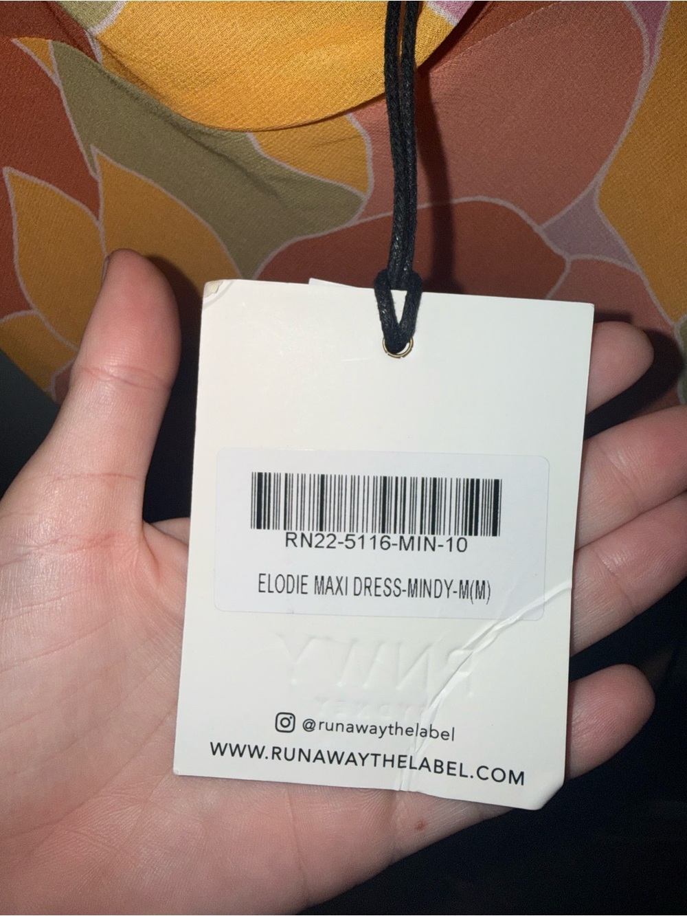 NWT Runaway The Label Sienna Multicolour Slip Dress Maxi summer size 6 / Medium - Picture 8 of 10